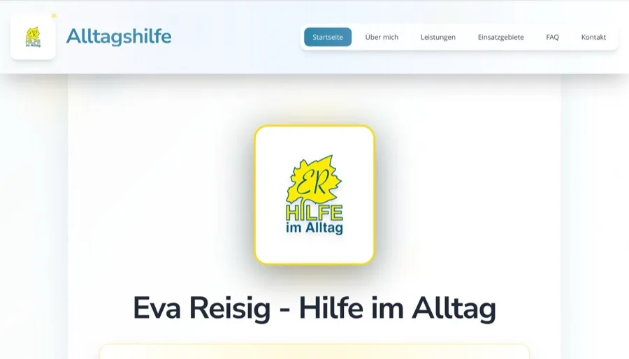 Website von Eva Reisig. Alltagshilfe Friedrichshafen